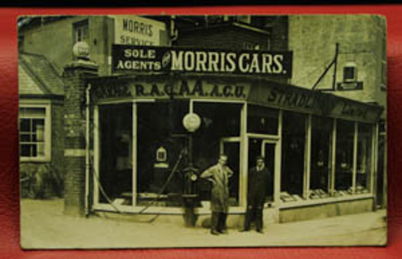 morris garage postcard