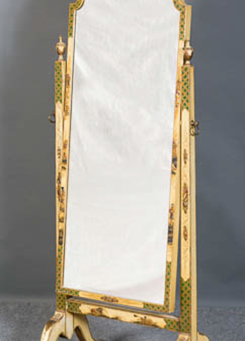 Chinoiserie cheval mirror