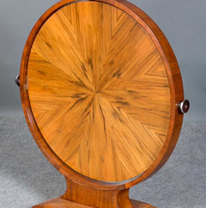 art deco circular folding table