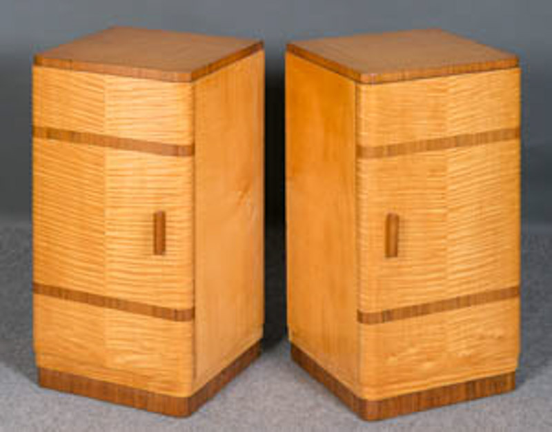 pair Art deco bedside cupboards