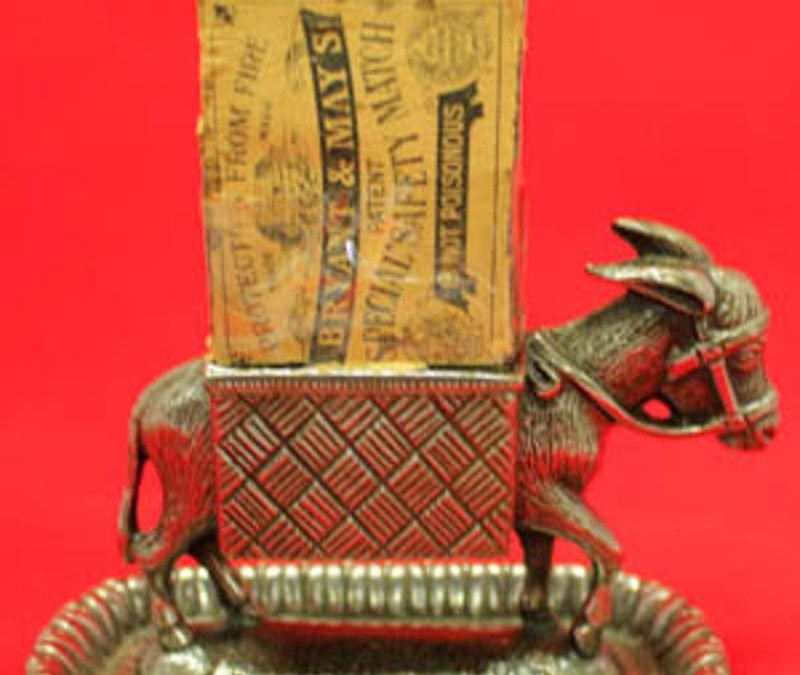 Bryant & May Donkey match box holder/ striker