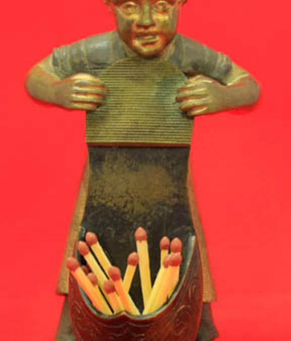 Boy Cobbler Match Holder/Striker