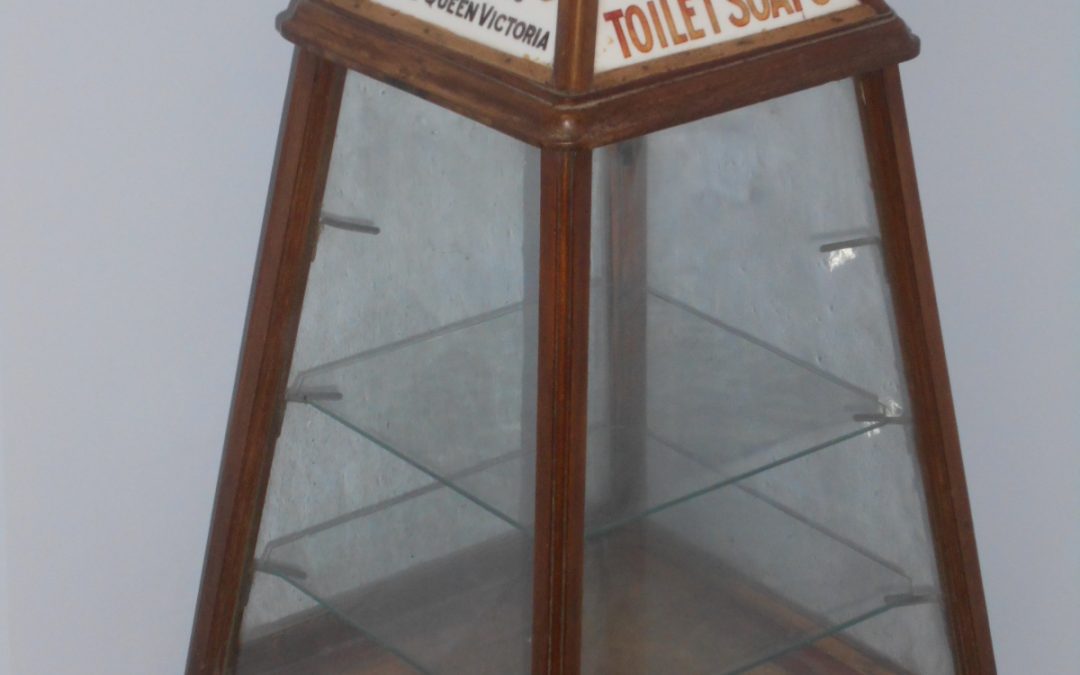 Victorian Levers Revolving shop cabinet