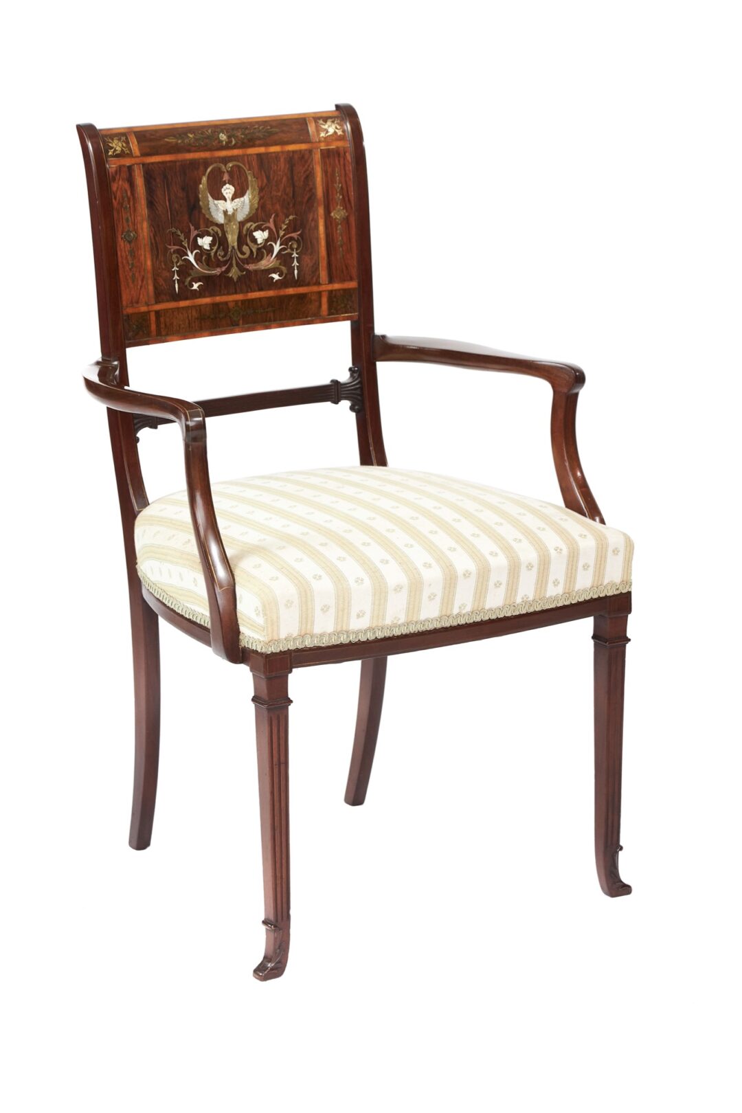 Exhibition Quality inlaid Elbowchair
