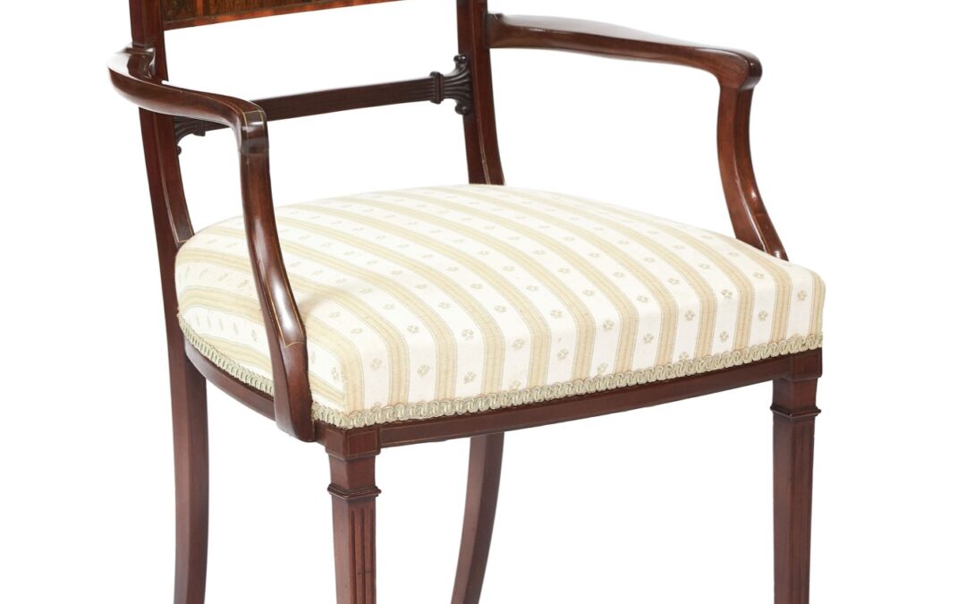 Exhibition Quality inlaid Elbowchair