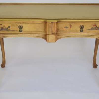 Fine Chinoiserie  Decorated 2 Drawer Table Circa 1900