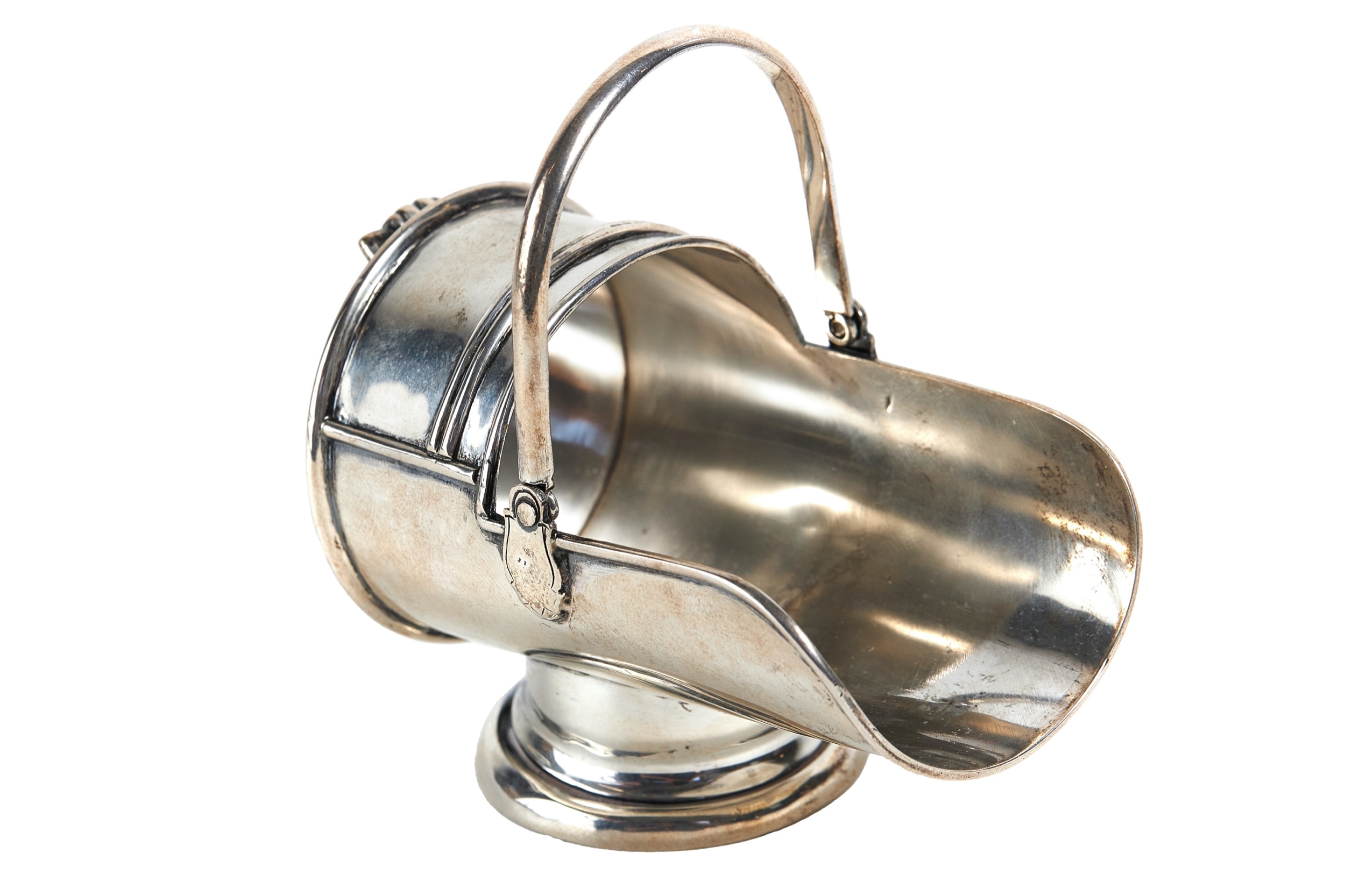 Fine Edwardian novelty coal Scuttle sugar Bowl 1904