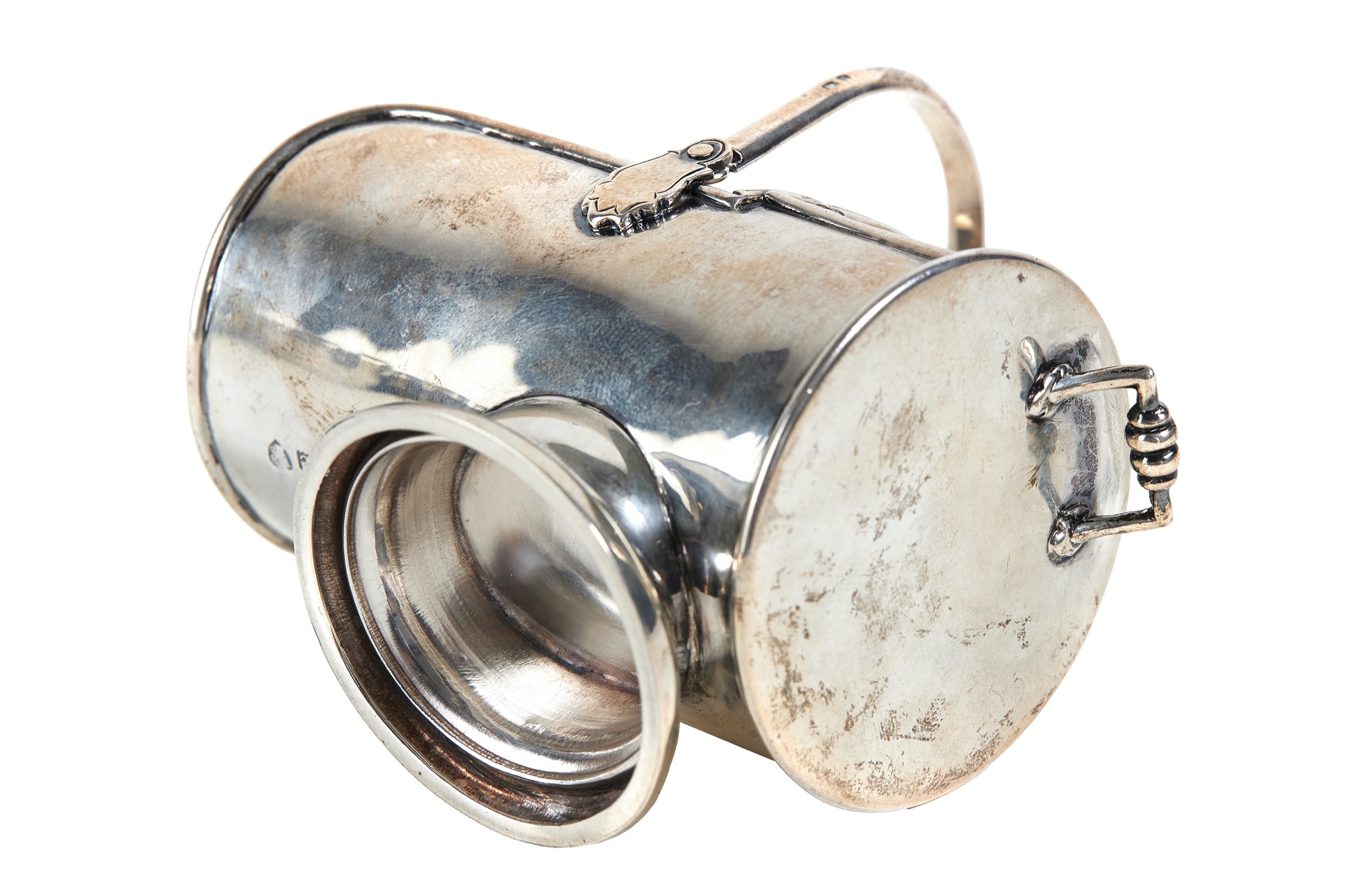 Fine Edwardian novelty coal Scuttle sugar Bowl 1904 - Image 5