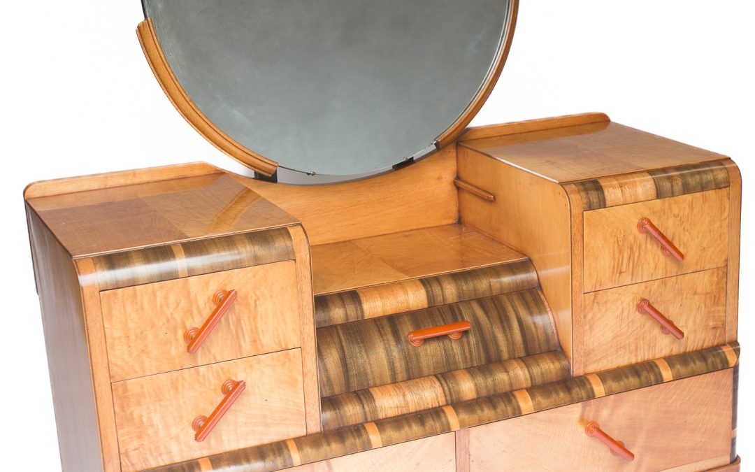 Art Deco Walnut Dressing Table 1930s