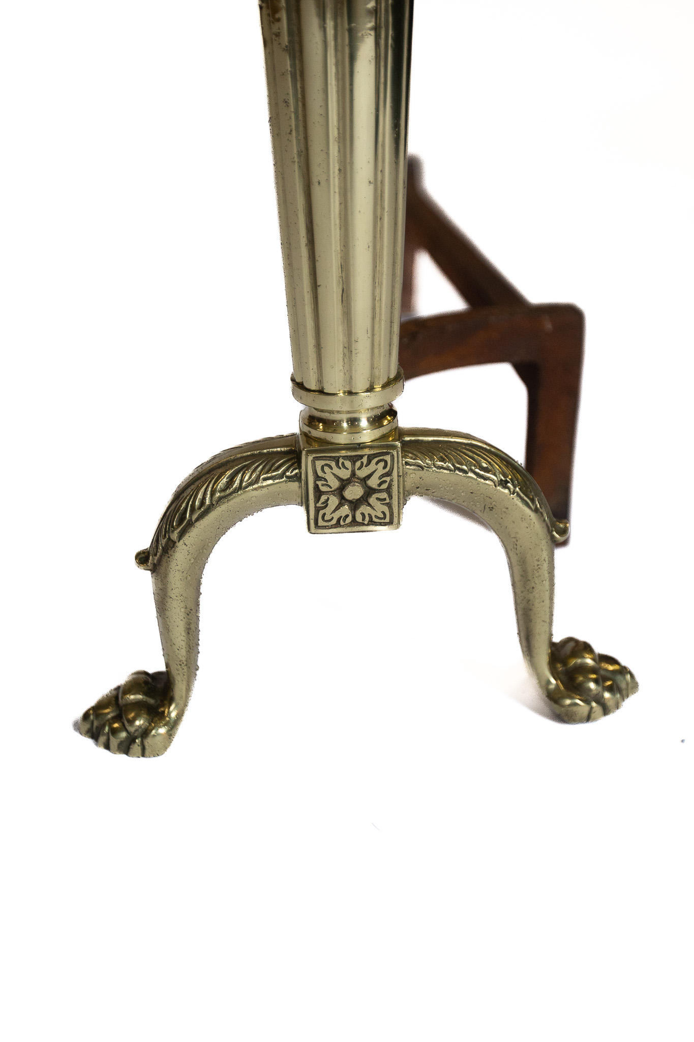 Pair Regency Brass & iron Fire Dogs / Andirons - Image 5