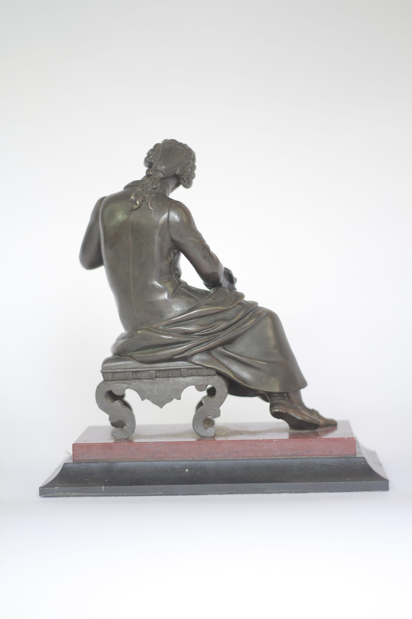 C19th French Bronze figure of a Gentleman - Image 3