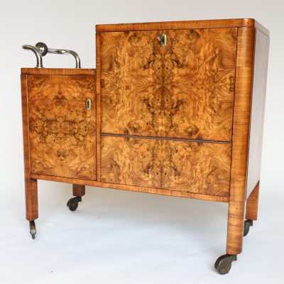 Art Deco Cocktail Trolley by Thornet 1930s