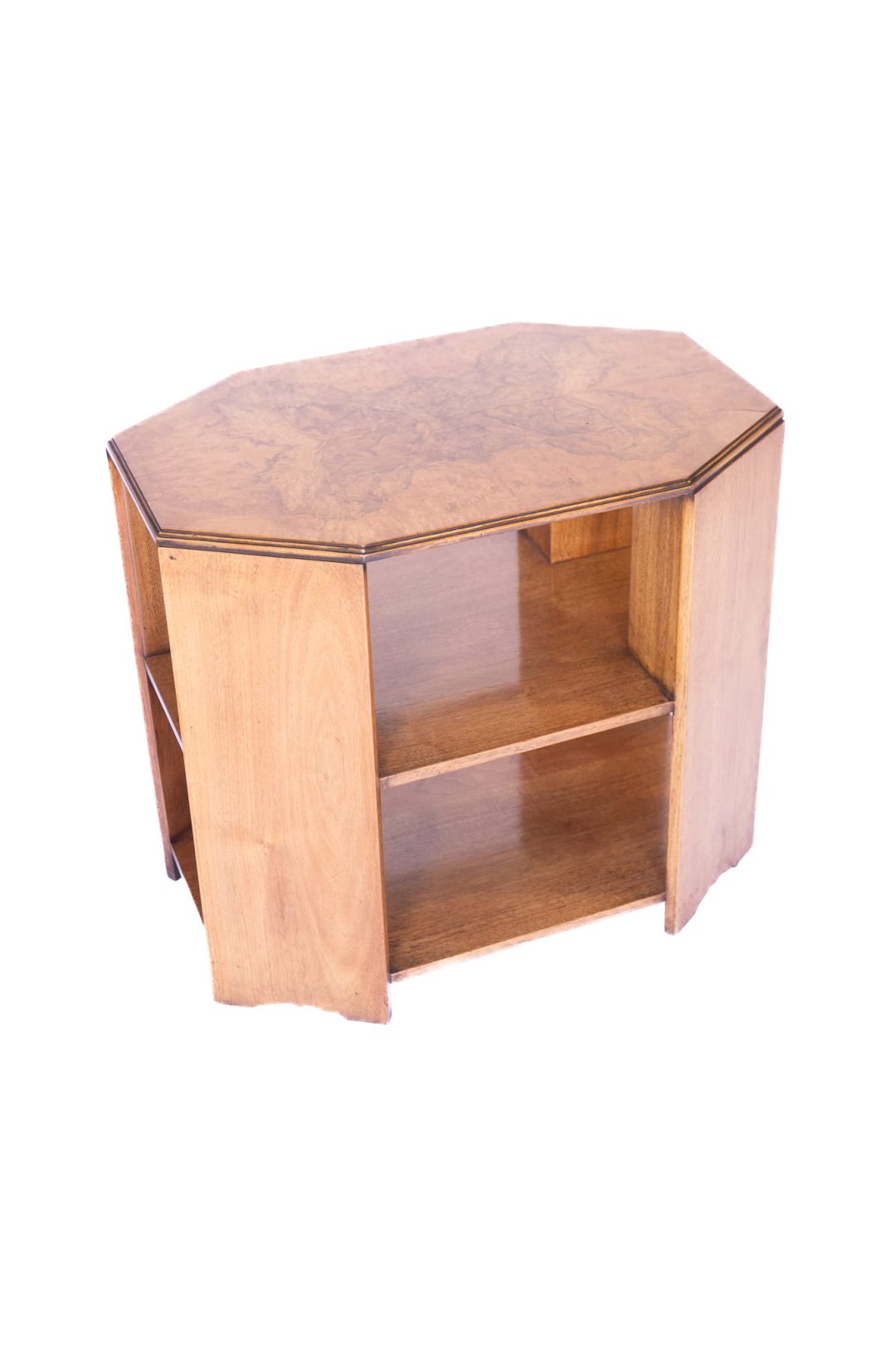 Art Deco Walnut Book Table
