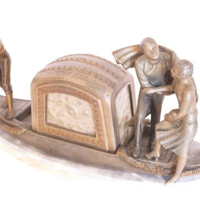 Art Deco Gondola Lamp P Sega France 1920s