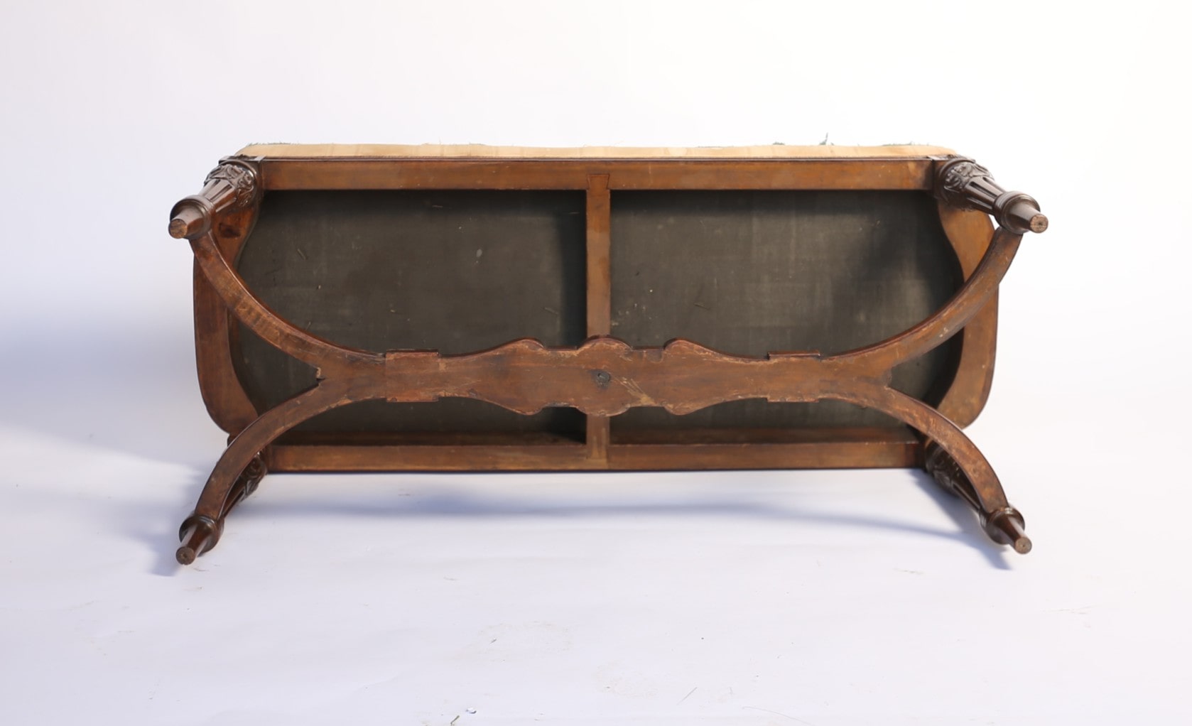 Victorian Carved Walnut stool / Window seat - Image 11