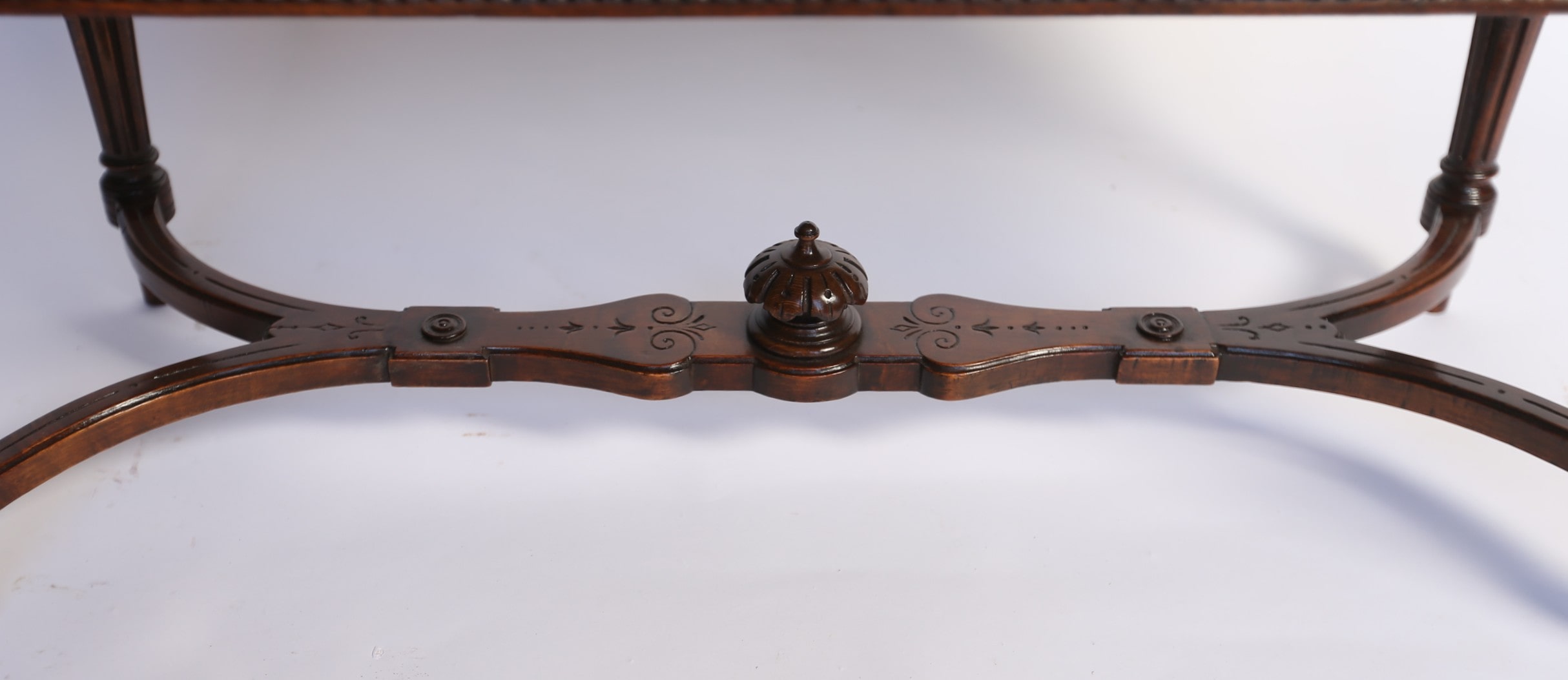 Victorian Carved Walnut stool / Window seat - Image 12