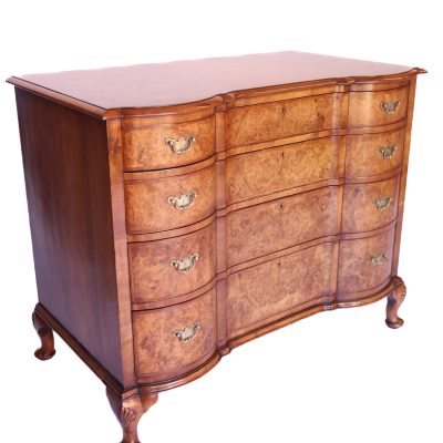 Fine Queen Anne Revival 4 drawer Chest 1920s
