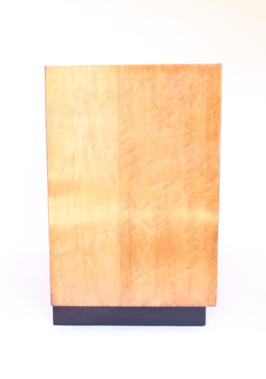 Art Deco Burr Maple 2 door cupboard 1930s - Image 6