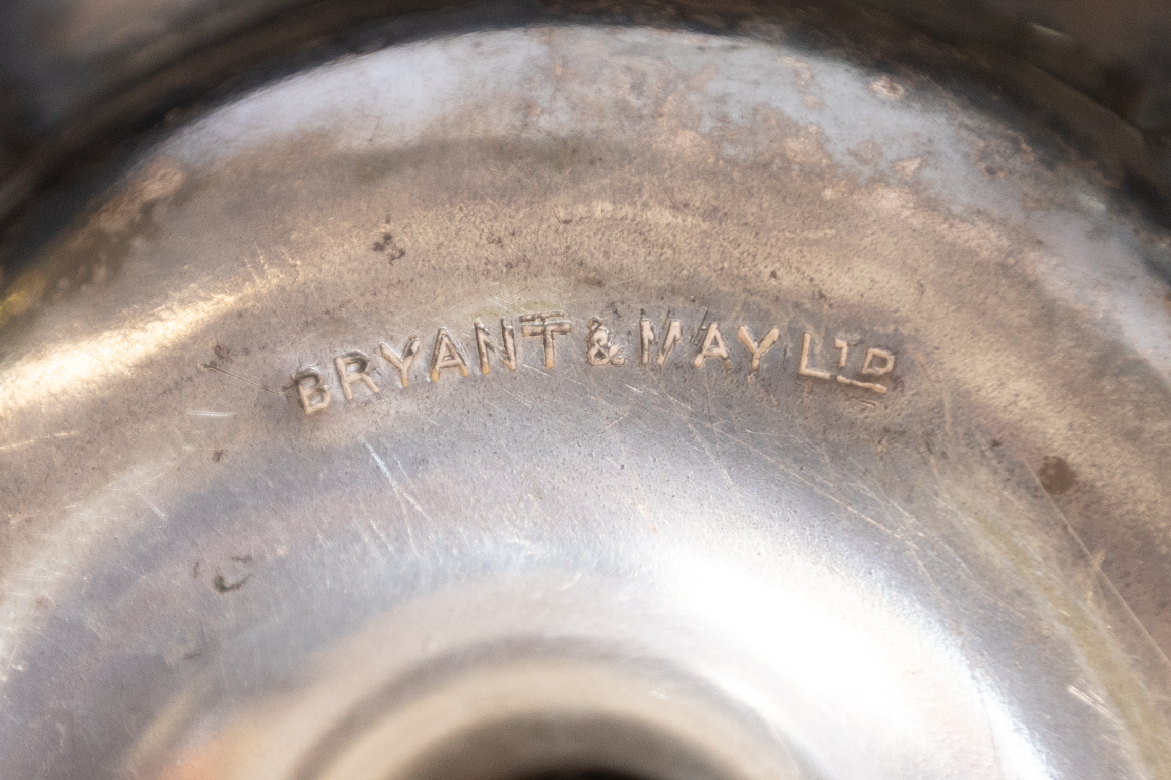 Vintage Silver Plated Aeroplane Ashtray, 1930s William Hutton for Bryant & May - Image 3