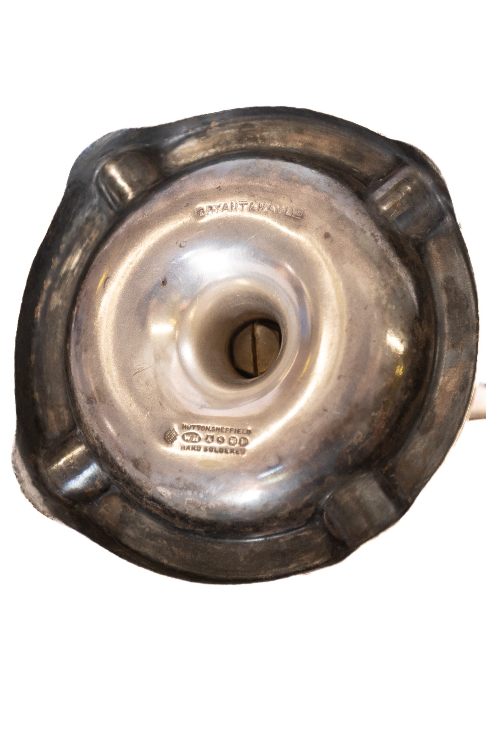 Vintage Silver Plated Aeroplane Ashtray, 1930s William Hutton for Bryant & May - Image 4