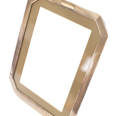 Large Art Deco Silver Easel Photo Frame 1929