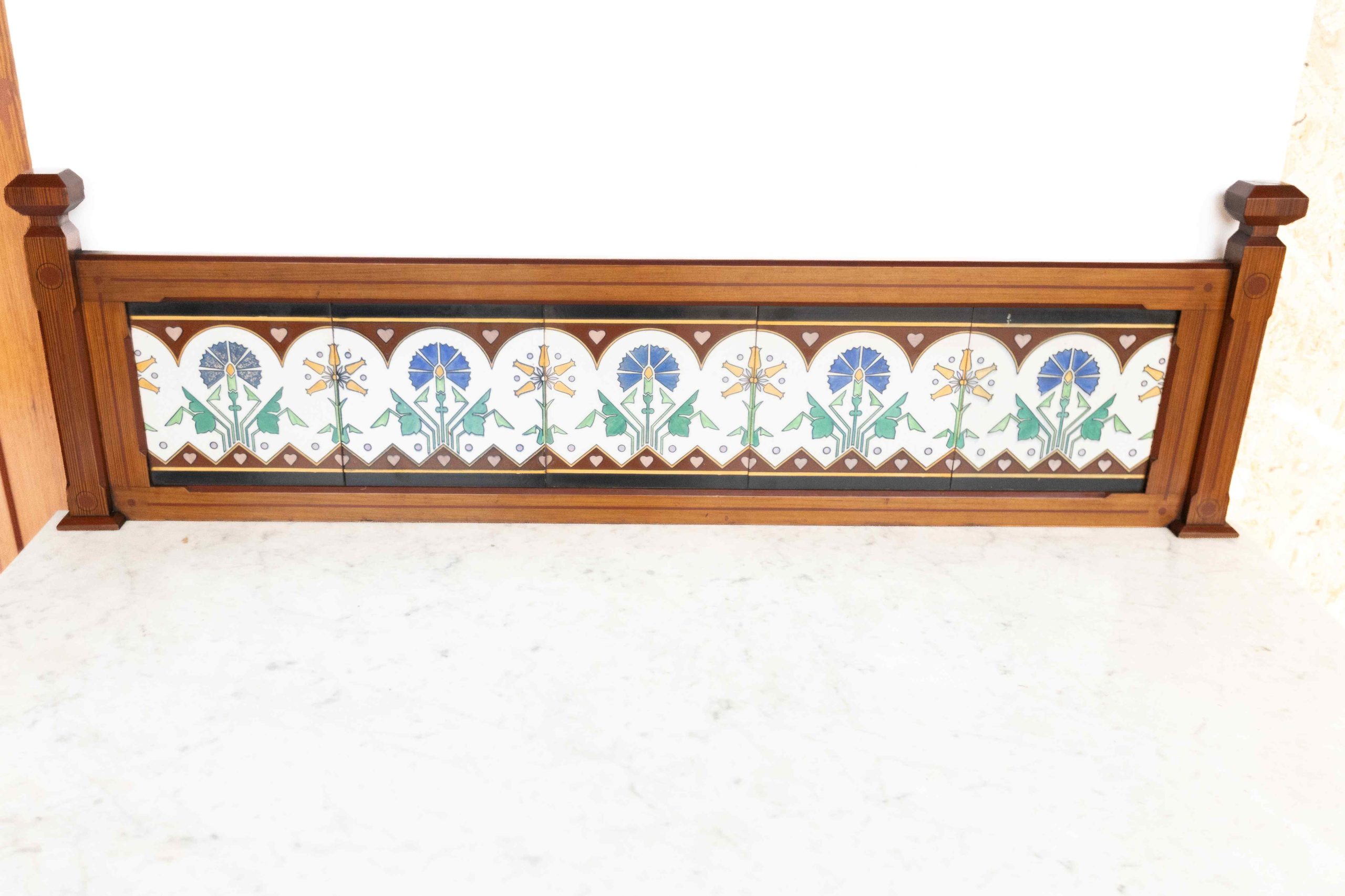 Aesthetic Pitch pine 8pc Bedroom suite painted detail - Image 8