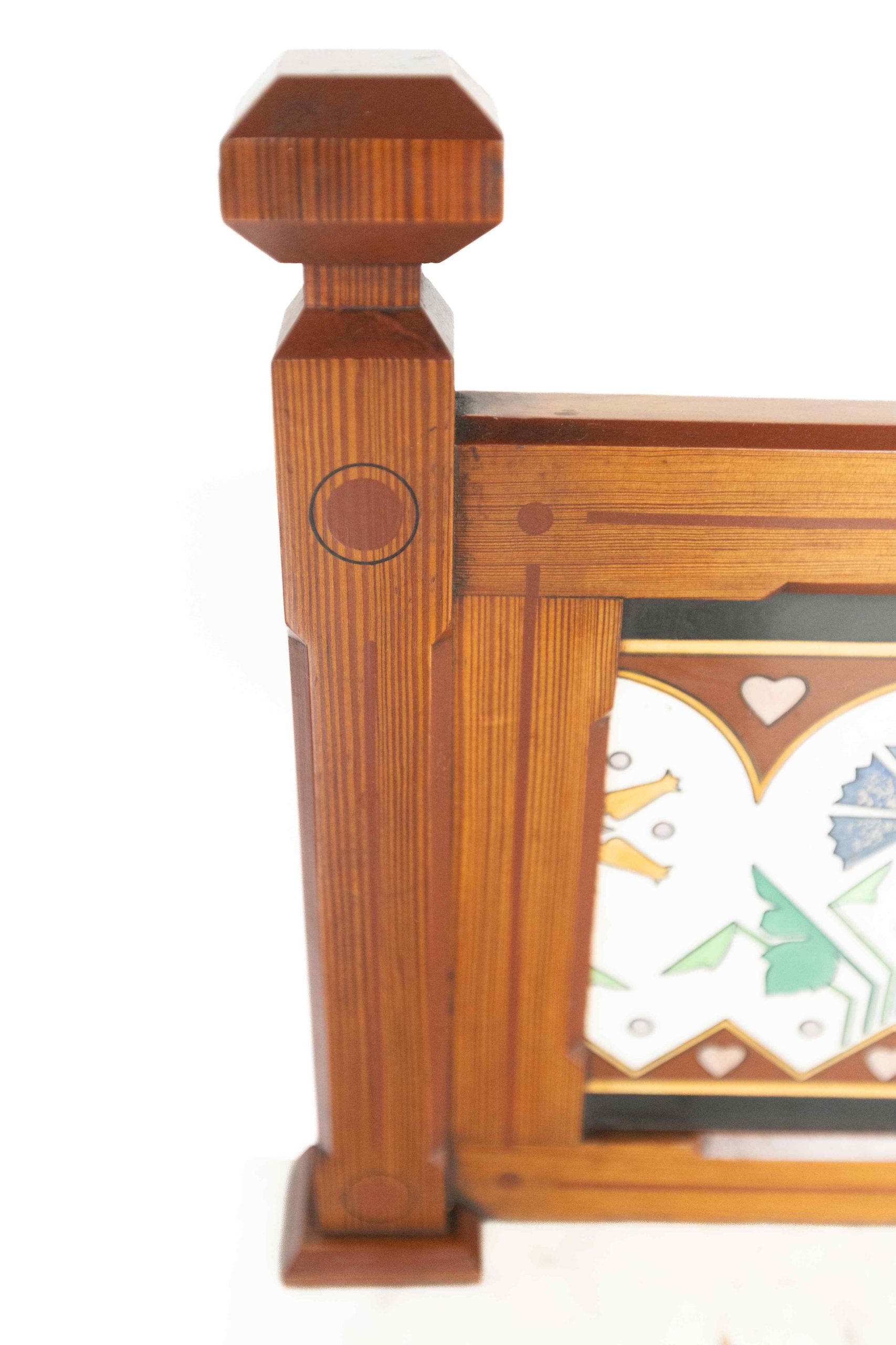Aesthetic Pitch pine 8pc Bedroom suite painted detail - Image 13
