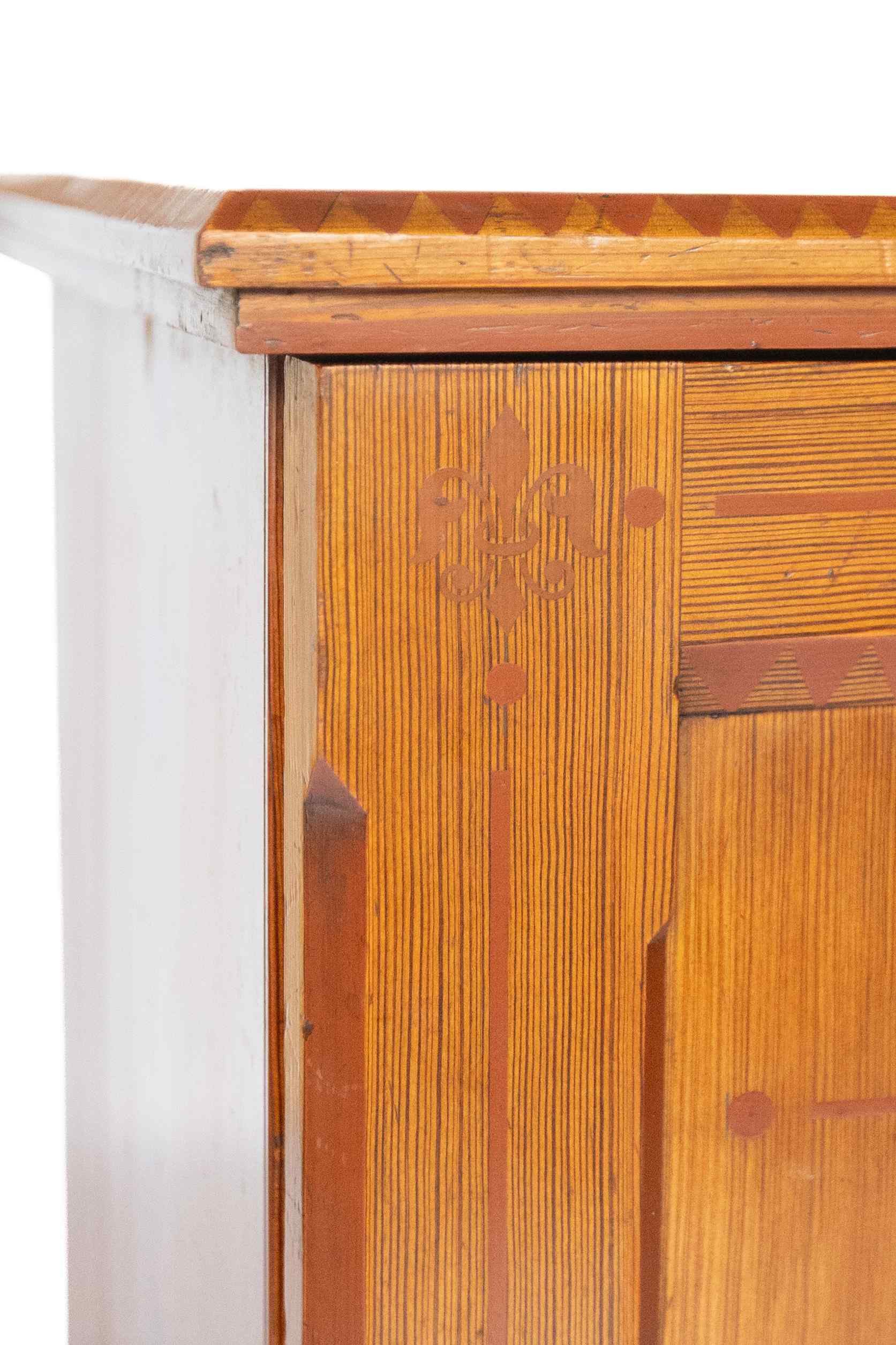 Aesthetic Pitch pine 8pc Bedroom suite painted detail - Image 21