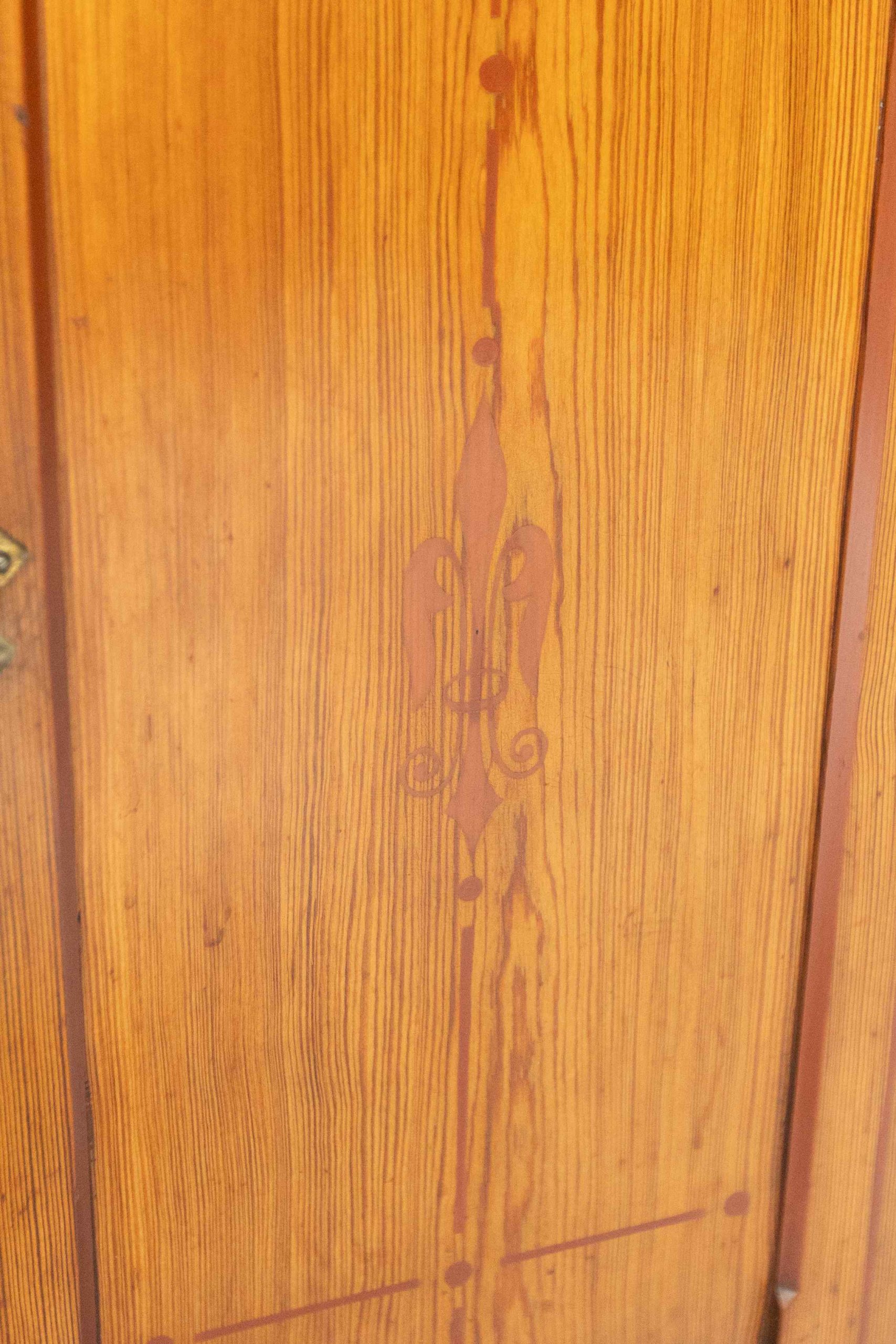 Aesthetic Pitch pine 8pc Bedroom suite painted detail - Image 22