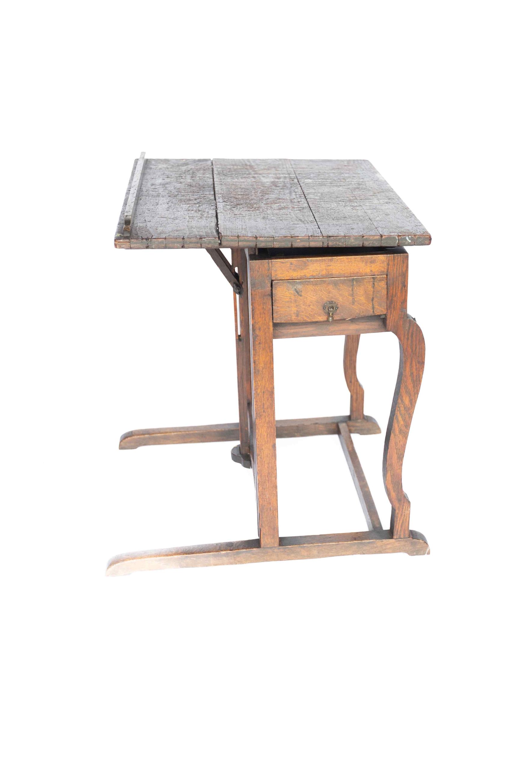 Late Victorian Oak Artist Table /Easel - Image 7