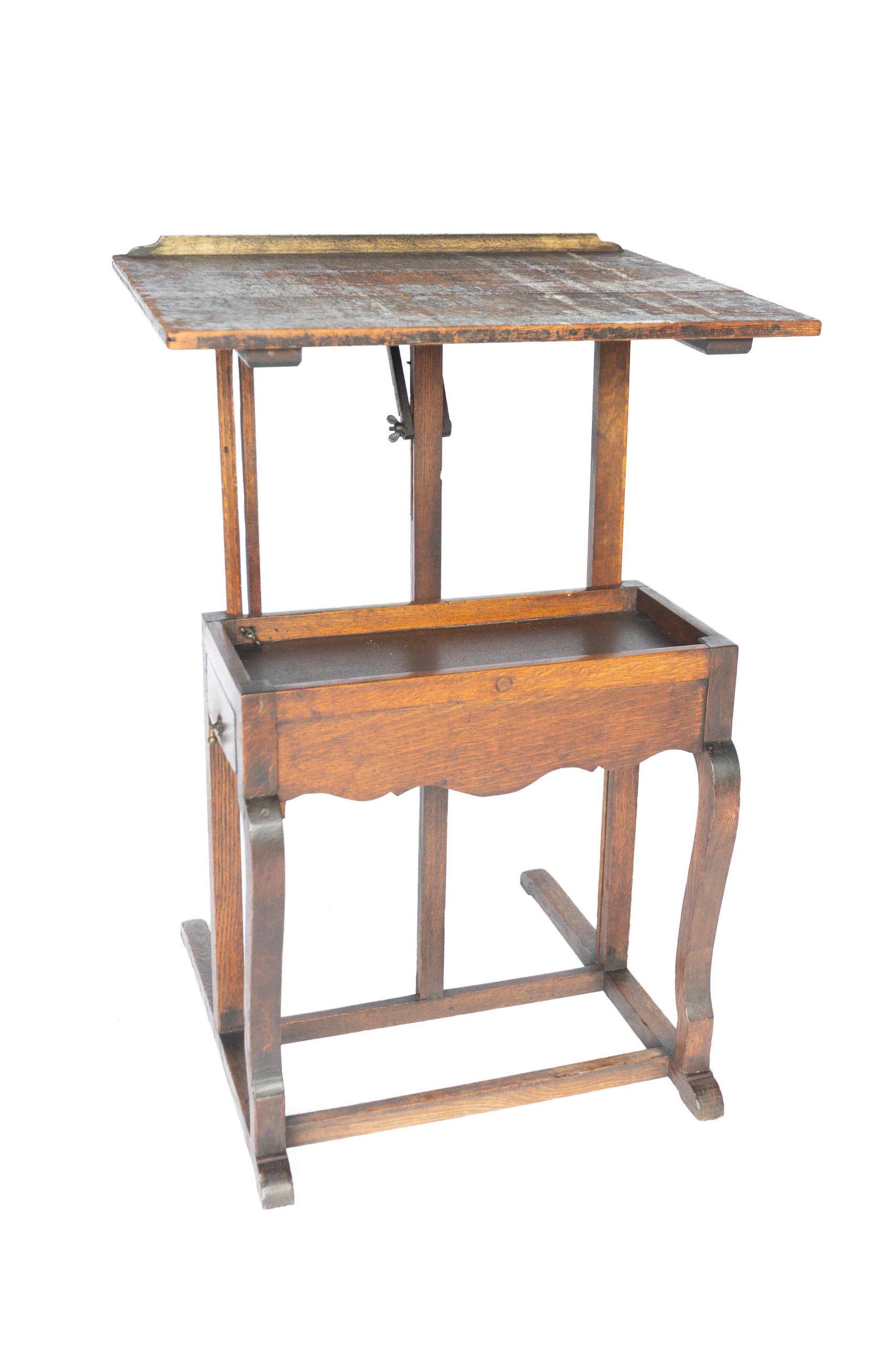 Late Victorian Oak Artist Table /Easel - Image 9