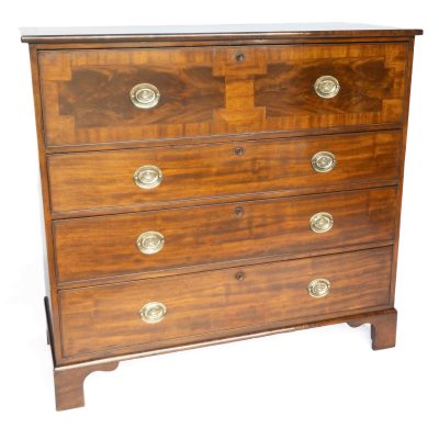 Regency Mahogany chest with Trafalgar/ Nelson Handles