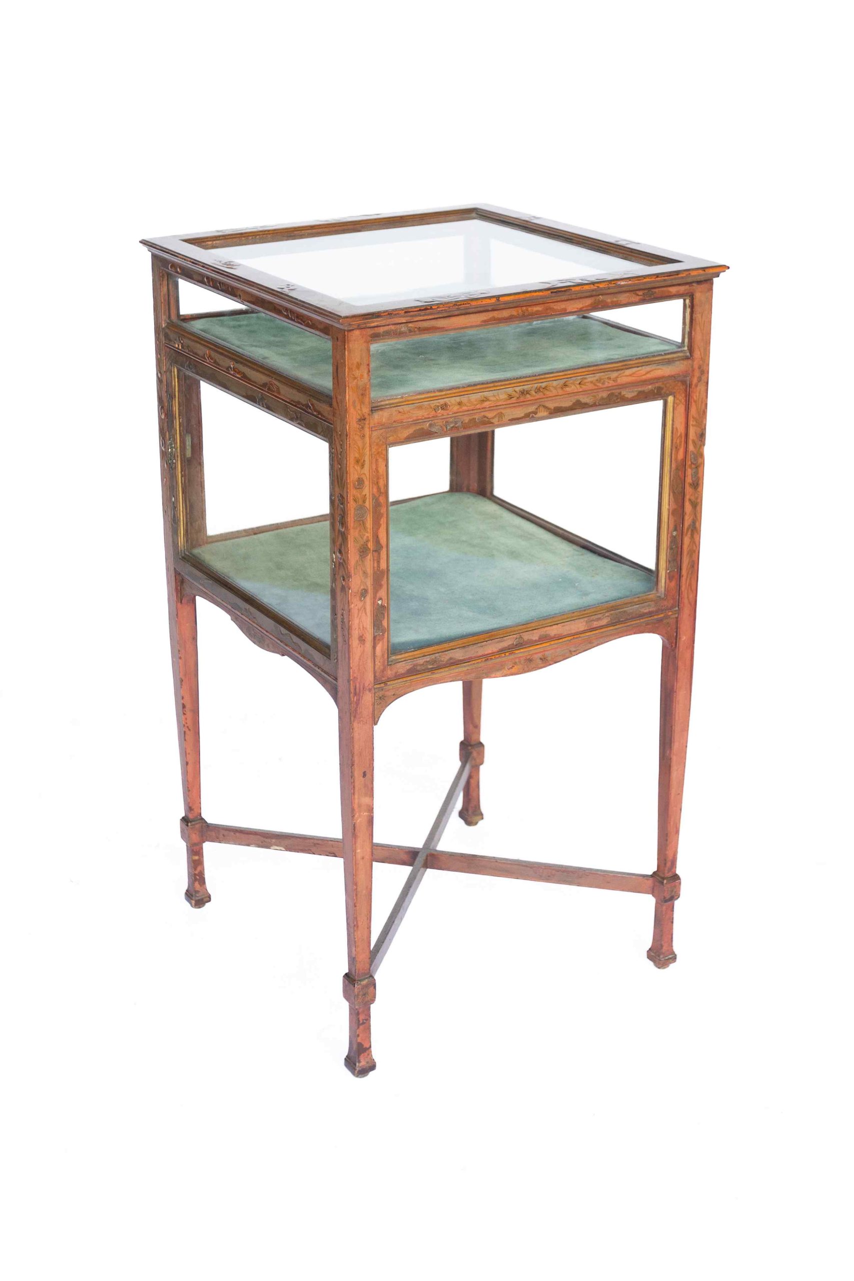 Edwardian Chinoiserie decorated bijouterie Cabinet - Image 3