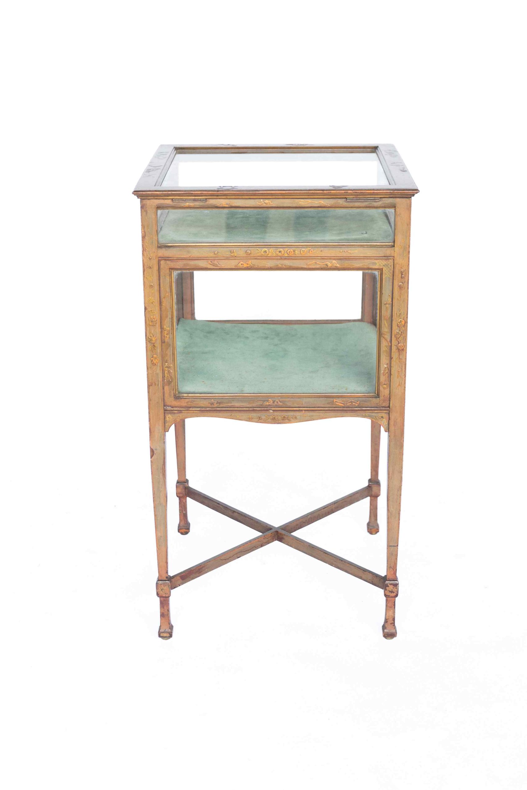 Edwardian Chinoiserie decorated bijouterie Cabinet - Image 5