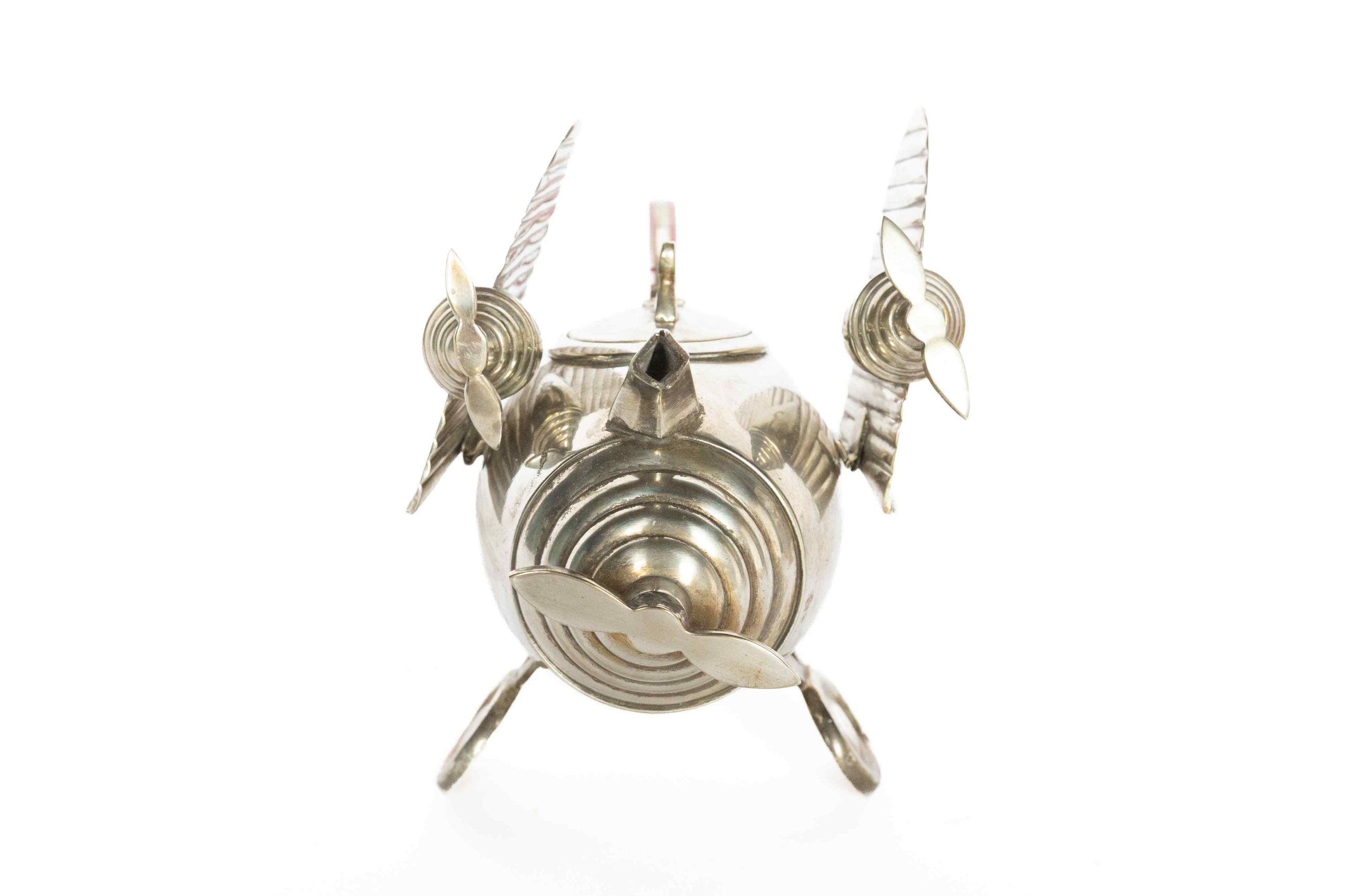 Art Deco Silver plated Aeroplane Teapot 1920s - Image 5